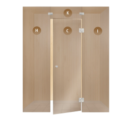 Стеклянные витрины для саун