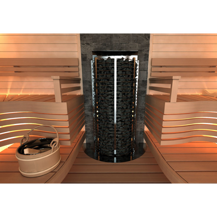 Электрическая каменка для сауны – SAWOTEC Tower Wall, без блока управления 6 кВт