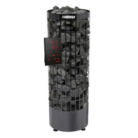 Электрический нагреватель для сауны - HARVIA Cilindro Black Steel PC70XE 6,8 кВт 