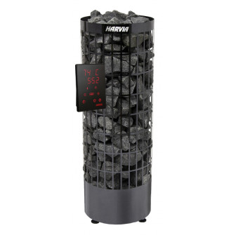Электрический нагреватель для сауны - HARVIA Cilindro Black Steel PC70XE 6,8 кВт