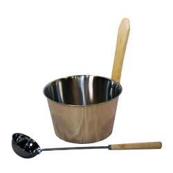 Набор из нержавеющей стали SAUNIA 4 л  Набор из нержавеющей стали SAUNIA 4 л