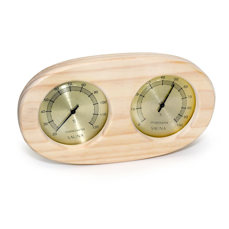 Термогигрометр SAUFLEX, горизонтальный, овальный