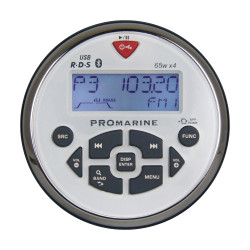 Музыкальный центр без колонок, водостойкий, белый 