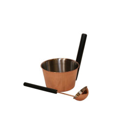 Набор SAUNIA из нержавеющей стали 4 л, черная ручка  Набор SAUNIA из нержавеющей стали 4 л, черная ручка