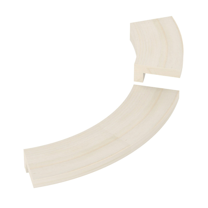 Встраиваемый фланец - для обогревателя SAWOTEC Tower Corner, деревянный