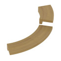 Встраиваемый фланец - для обогревателя SAWOTEC Tower Corner, деревянный - 1