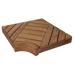 Угловой элемент для модульных кроватей для сауны, сосна  Угловой элемент для модульных кроватей для сауны, сосна