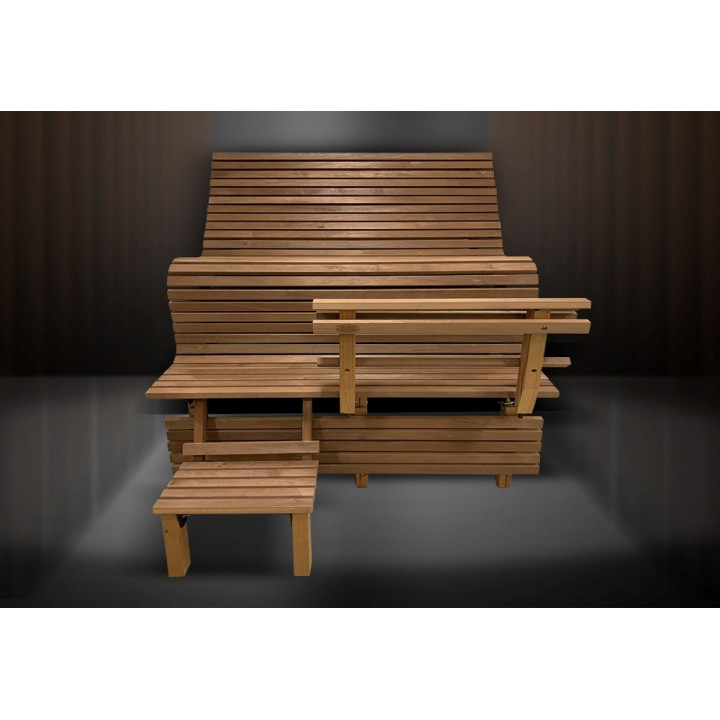 Модульная кровать для сауны ERGONOMIC, Термо-осина