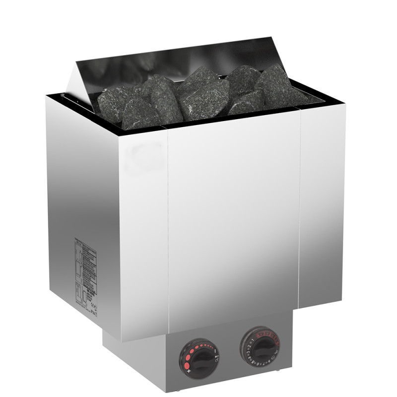 Электрическая каменка для сауны – SAWOTEC Nordex Plus, с блоком управления