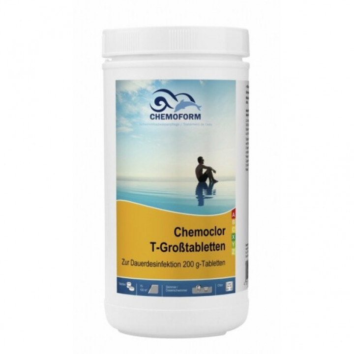 Медленнорастворимый хлор CHEMOCLOR T-Tablets 200 г, 1 кг
