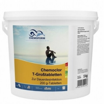Медленнорастворимый хлор CHEMOCLOR T-Tablets 200 г, 5 кг