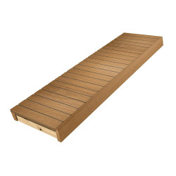 Ложе для сауны, Термо-осина, 400x1600-2400 mm  Ложе для сауны, Термо-осина, 400x1600-2400 mm