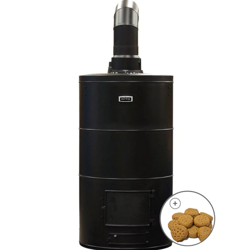 Дровяная банная печь - AITO AK-95, с керамическими камнями