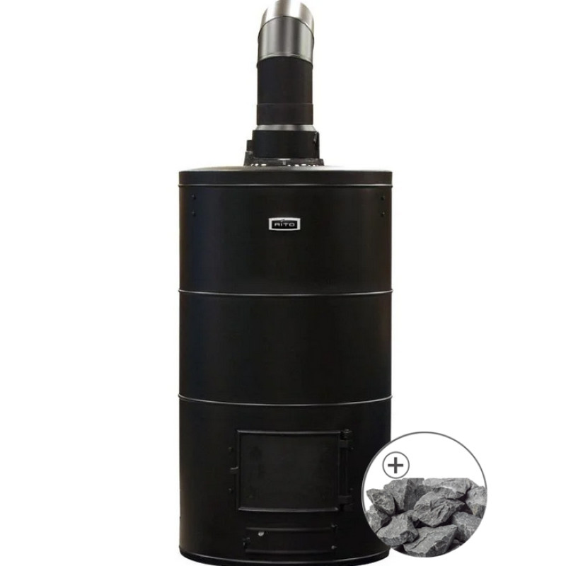 Дровяная банная печь - AITO AK-68, с традиционными камнями