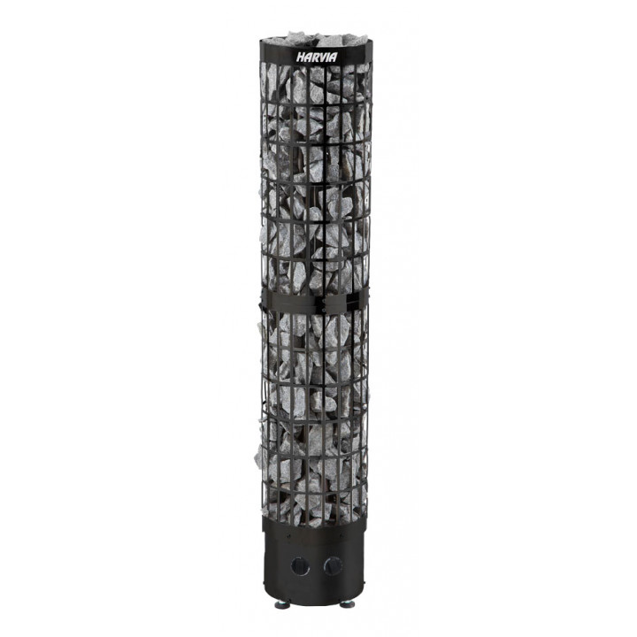 Электрический нагреватель для сауны - HARVIA Cilindro Black Steel PC66 6,6 кВт
