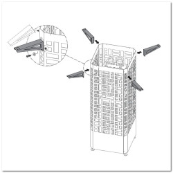 Монтажные кронштейны для корпуса духового шкафа EOS Edge 