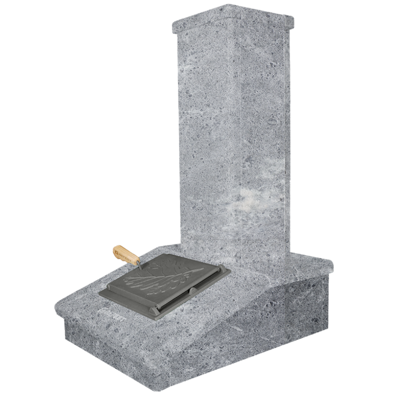 Отделка дымохода камнем, Мыльный камень, 790 мм