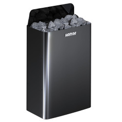 Электрическая каменка для сауны - HARVIA The Wall Black Steel SW90E 9 кВт  Электрическая каменка для сауны - HARVIA The Wall Black Steel SW90E 9 кВт