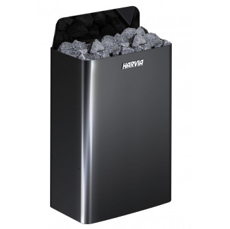 Электрический нагреватель для сауны - HARVIA The Wall Black Steel SW90E 9 кВт