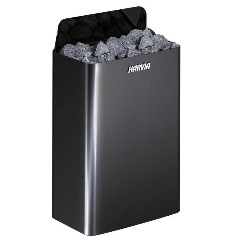 Электрическая каменка для сауны - HARVIA The Wall Black Steel SW90E 9 кВт Электрическая каменка для сауны - HARVIA The Wall Black Steel SW90E 9 кВт