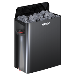 Электрическая каменка для сауны - HARVIA The Wall Black Steel SW45 4,5 кВт  Электрическая каменка для сауны - HARVIA The Wall Black Steel SW45 4,5 кВт