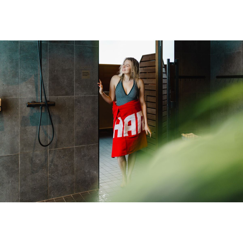 Полотенце для сауны HARVIA, 70 x 140 см, красное