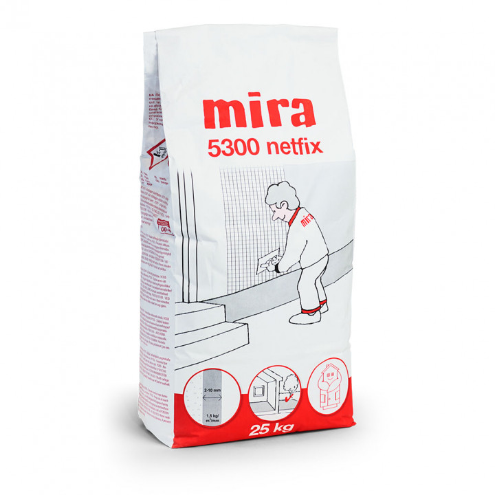 Армированная клее-армирующая штукатурка MIRA 5300 Netfix