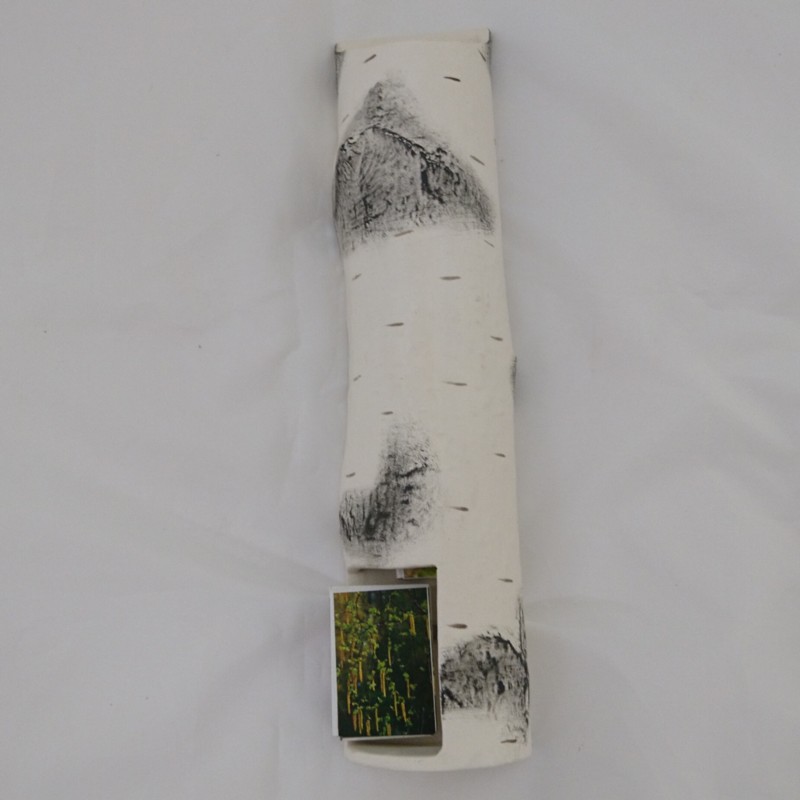 Керамическая подставка для спичечных коробков - берёза