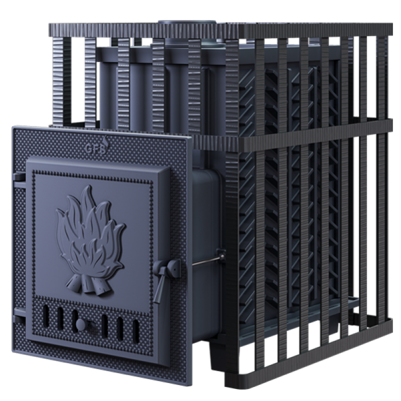 Дровяная каменка для сауны GEFEST - GFS ZK 30 в решетке