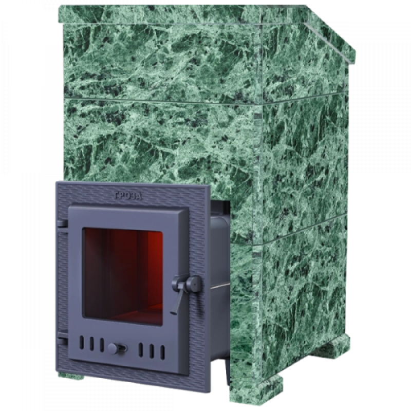 Дровяная банная печь GEFEST - Гроза 18 (М) Президент Серпантин