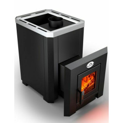 Дровяная каменка для сауны - NOVA KLASSIK 26 со стеклянной дверцей  Дровяная каменка для сауны - NOVA KLASSIK 26 со стеклянной дверцей