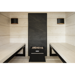 Каменная стена HARVIA, черная рамка  Каменная стена HARVIA, черная рамка