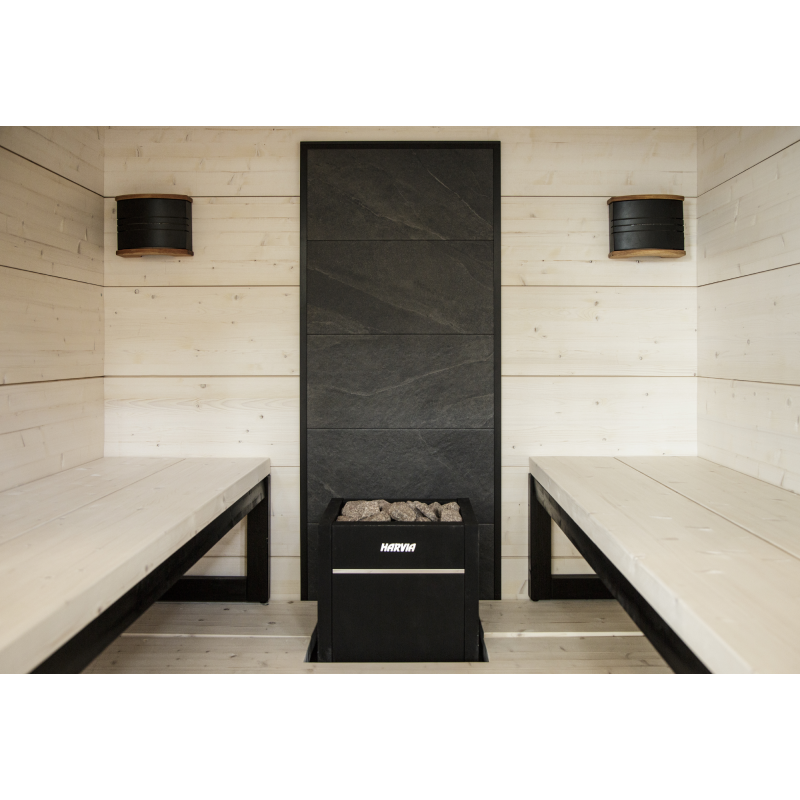 Каменная стена HARVIA, черная рамка