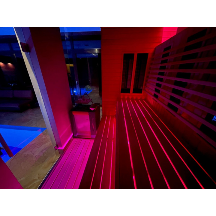 СВЕТОДИОДНЫЙ ПРОЖЕКТ SAUFLEX RGB С БЛОКОМ УПРАВЛЕНИЯ