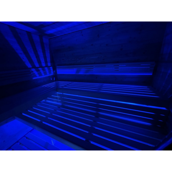 СВЕТОДИОДНЫЙ ПРОЖЕКТ SAUFLEX RGB С БЛОКОМ УПРАВЛЕНИЯ