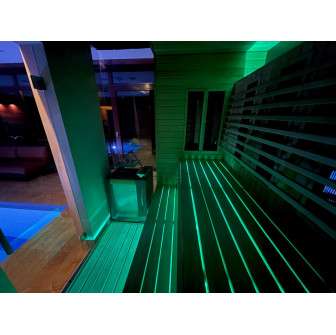 СВЕТОДИОДНЫЙ ПРОЖЕКТ SAUFLEX RGB С БЛОКОМ УПРАВЛЕНИЯ