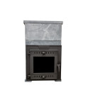 Дровяная печь для сауны - SUMMIT Mont Blanc расширенная с облицовкой из мыльного камня - 1