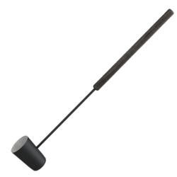 Черный ковш для бани, длинная ручка.  Черный ковш для бани, длинная ручка.