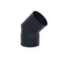 Колено HARVIA 45°, черное - 0