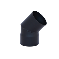 Колено HARVIA 45°, черное  Колено HARVIA 45°, черное