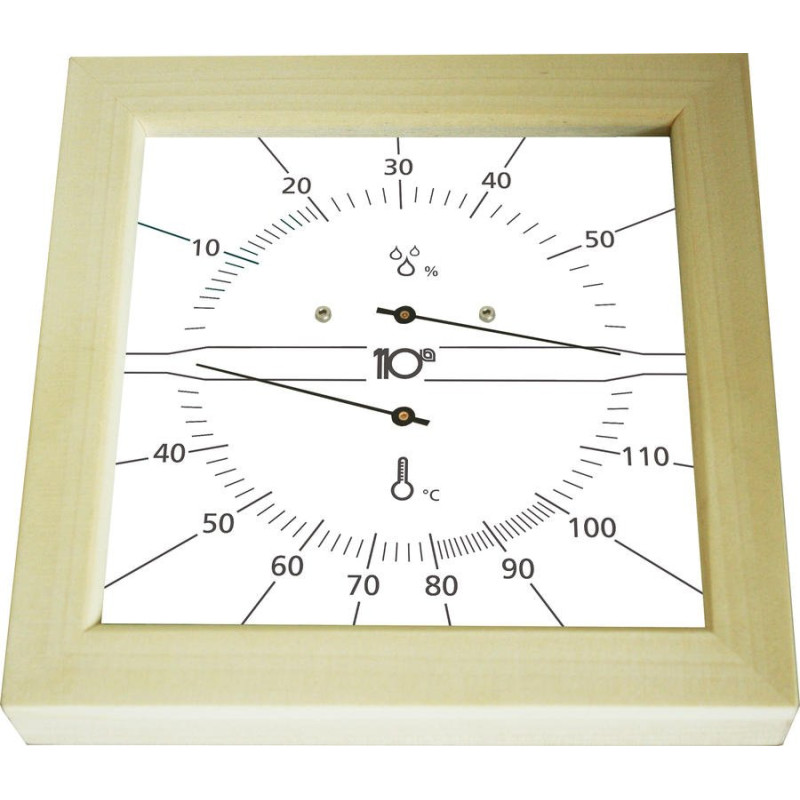 Sentiotec термо-гигрометр квадрат, белый