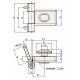 Дверные петли ABLOY для дверей паровой сауны, серые, ABLFL75