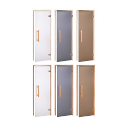 Стеклянная дверь для сауны AD NATURAL, Матовое стекло  Стеклянная дверь для сауны AD NATURAL, Матовое стекло