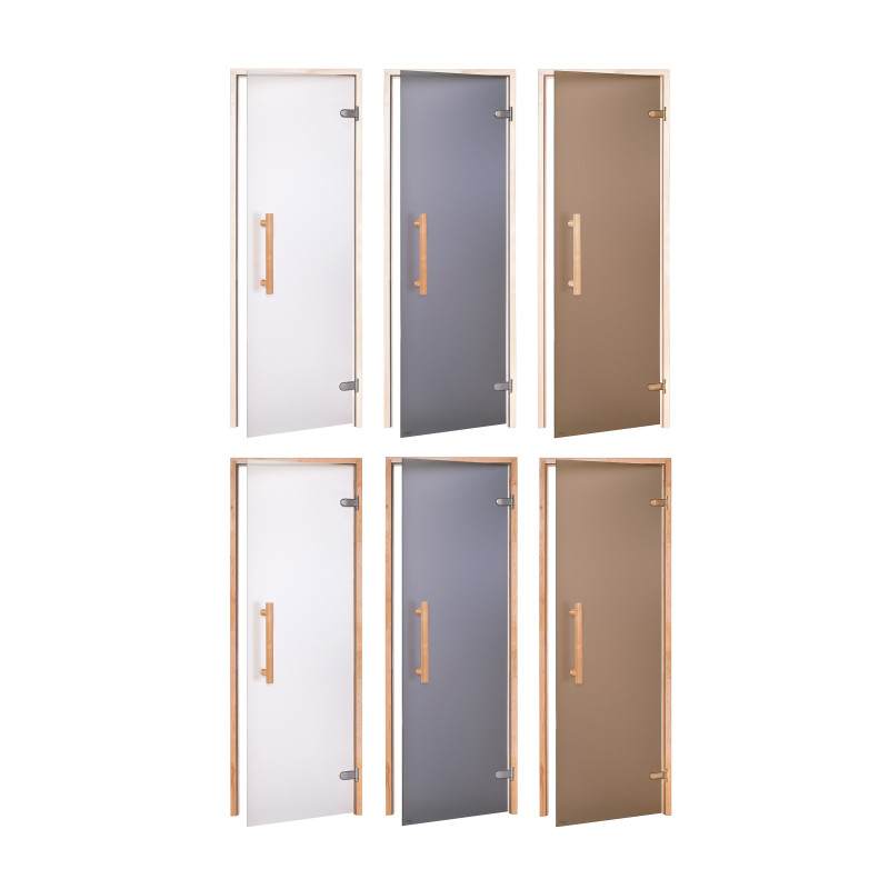 Стеклянная дверь для сауны AD NATURAL, Матовое стекло