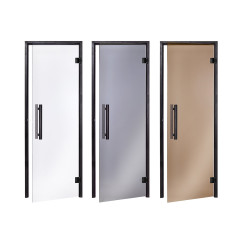 Стеклянная дверь для сауны AD, Черная рамка  Стеклянная дверь для сауны AD, Черная рамка