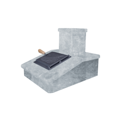 Отделка дымохода камнем, талкохлорит, 290 мм  Отделка дымохода камнем, талкохлорит, 290 мм