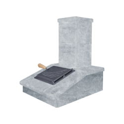 Отделка дымохода камнем, талкохлорит, 540 мм  Отделка дымохода камнем, талкохлорит, 540 мм