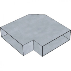 Локоть плоский 5F15/90  Локоть плоский 5F15/90