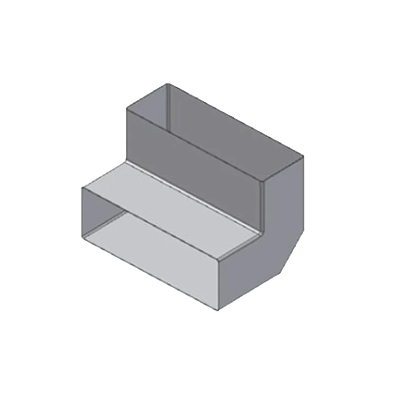 Колено узкое 50x150, 90°