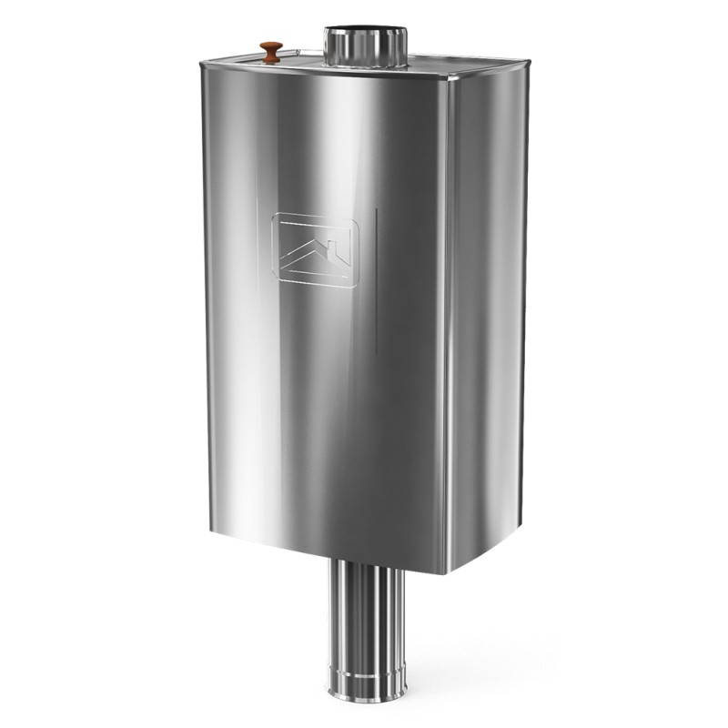 БАК ДЛЯ САУНЫ 60Л СО СМЕЩЕННЫМ ДЫМОХОДОМ